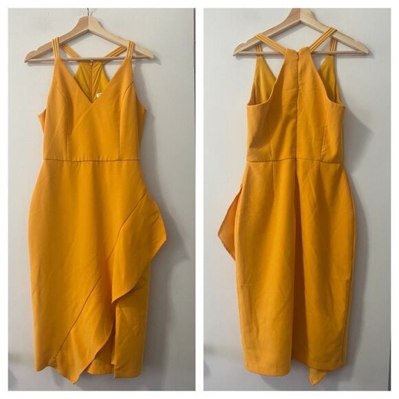 Harlyn Yellow Sheath Dress - Picture 2 of 11